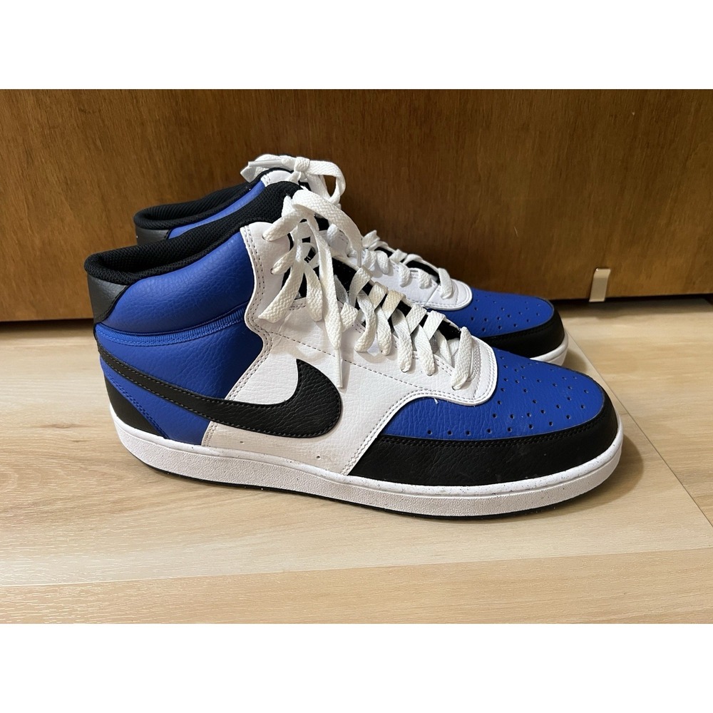 Nike Court Vision Mid Next Nature AF Mens 11.5 Game Royal/Black/White FQ8740-480